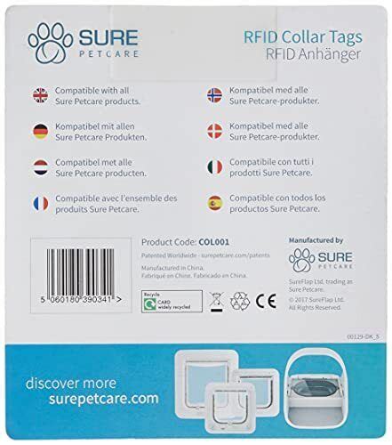 surefeed rfid collar tag|SureFeed Pack of Two SureFlap RFID Collar Tags.